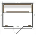 thumbnail image 4 of SunRay Savannah 3-Person Infrared Cedar Sauna, 4 of 9