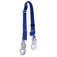 thumbnail image 1 of Cordón de escalada, cordón de seguridad ajustable que no absorbe los golpes de 3.9 pies a 6.23 pies Cordones de sujeción para cinturón de escalada de árboles al aire libre con grandes gancho, 1 of 5