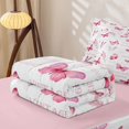thumbnail image 5 of Erosebridal Pink Watercolor Butterfly Zipper Full Size Comforter Sets with Fitted Sheet and 2 Pillowcases for Girls, Lavender Floral Zipper Bedding Set, Pink Reversible, 4-Piece, 5 of 7