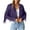 Purple, variant on Bmisegm Women Fashion Fringe Suede Leather Jackets Fashion Tassel Motorcycle Cropped Coats Women's Casual Jackets Sky Blue XXXL