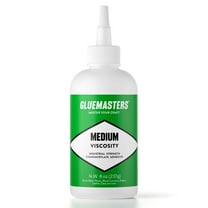 Professional Grade Cyanoacrylate "Super Glue" by Glue Masters - 8 oz - Medium Viscosity, Clear