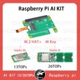 thumbnail image 2 of Official Raspberry Pi 5 AI KIT Expansion Board M.2 HAT+ M KEY Hailo-8 Hailo-8L Module Chip 13TOPs 26Tops High Computing Power, 2 of 5