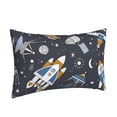 thumbnail image 2 of Daiia Space Cars Bedding Waterproof Pillow Protector Zippered Queen – Bed Bug Proof Pillow Encasement-14"x20", 2 of 9