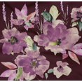thumbnail image 4 of oneOone Cotton Poplin Twill Wine Fabric Flower & Leaves Watercolor Sewing Craft Projects Fabric Prints By Yard 56 Inch Wide, 4 of 4