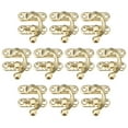 thumbnail image 1 of 10 Pcs Attrape-Porte Antique Charnière et Loquets Courbés pour Boîte à Bijoux, 1 of 8