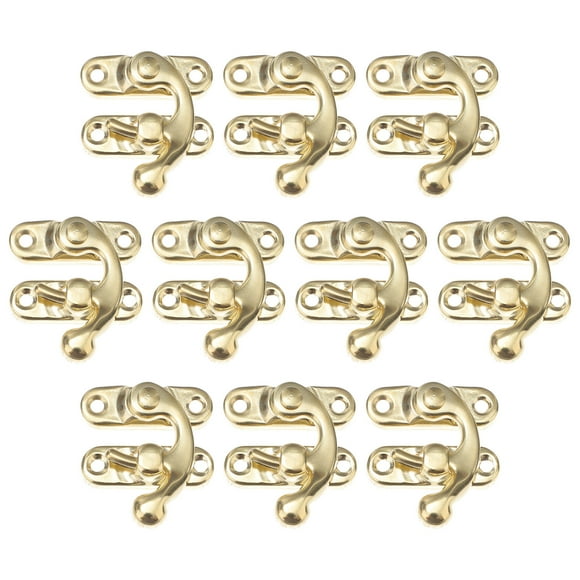 10pcs Antique Door Catch Curved Horn Hinge and Latches Clasp for Jewelry Box