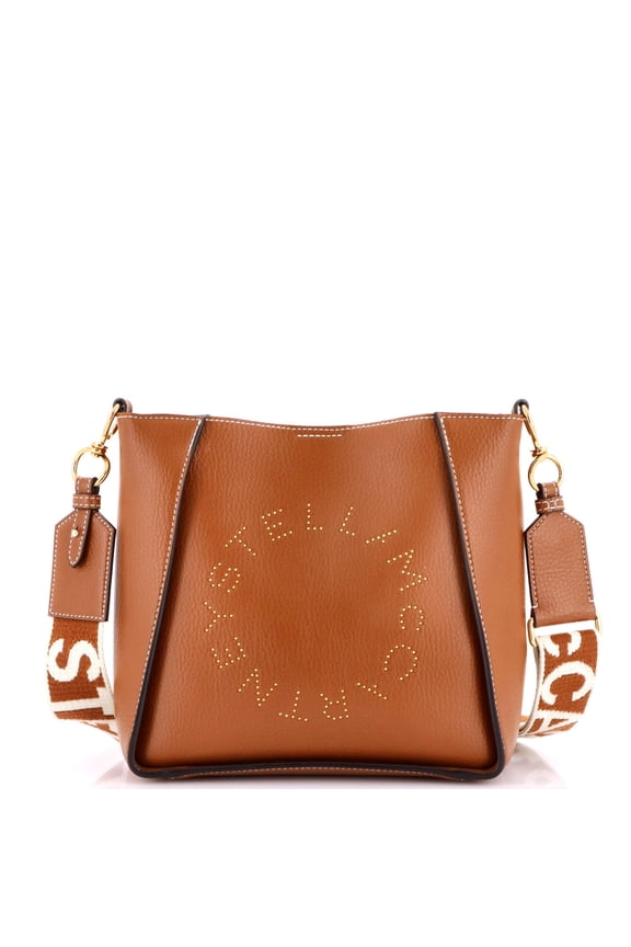 Pre-Owned Logo Crossbody Bag Perforated Faux Leather Mini By Rebag