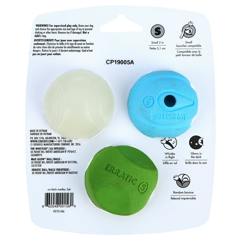 2025年新作入荷 Chuckit! (2 Small Toy, Dog Fetch Balls Rubber Medley Fetch おもちゃ