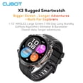 thumbnail image 1 of Monitor de actividad física Smartwatch Cubot X3 de 1.73 pulgadas con Bluetooth, 1 of 7