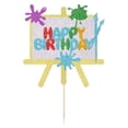 thumbnail image 1 of Tablero para pintar y dibujar Cake Topper YUINYO Happy Birthday, 1 of 8