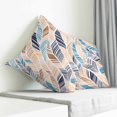 thumbnail image 3 of Ombre Blue Brown Pillow Covers 16x16 Inch Decorative Throw Pillow Cover, Summer Abstract Coastal Ocean Beach Wave Sofa Pillowcases Accent Cushion Case Home Decor Bedroom Living Room, 3 of 6