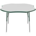 thumbnail image 4 of ECR4Kids 48in Clover Everyday T-Mold Adjustable Activity Table Grey/Green - Standard Swivel, 4 of 4