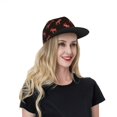 thumbnail image 4 of Adjustable Baseball Cap, cool elk moose vintage black Flat Bill Trucker Flat Brim Hats Dad Hat for Men Women - Snapback Hat Adjustable Size, 4 of 7