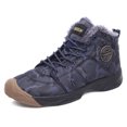 thumbnail image 1 of Hommes Bottines Décontractées Marche Hiver Neige Coton Molleton Doublé Chaussures Chaudes, 1 of 7