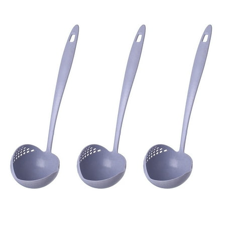 

Ekeka Clearance ! 3pcs Tableware Dining Room 2 In 1 Soup Spoon Long Handle Cooking Colander Ladle