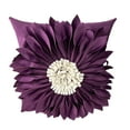thumbnail image 2 of Latrodar Flower Pillow Cover Sunsunflower Flower Eco-Friendly Material Office Pillow Cover Purple 9.6x9.6 Inch Home Stuff, 2 of 5