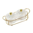 thumbnail image 2 of jifeng Food Storage Organizer Plate Multipurpose with Holder Serving Container Nut Tray Clear two Bowls, 2 of 9