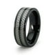 EWC R40004-110 Bague en Céramique avec Incrustation en Fibre de Carbone 8mm - Taille 11 – image 1 sur 1