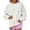 White, variant on Puliio Womens Oversized Hoodies Floral Print Crewneck Long Sleeve Pullover Top Womens Elegant Temperament Daily Wear Hoodless Sweatshirts