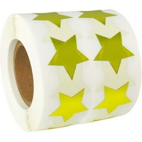 Gold Star Decals for Crafts 3/4inch Glitter Foil Stars Stickers for Kids 1000Pcs