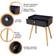 thumbnail image 4 of Buro HOGARE Marsella Mesa de Noche Negro, 4 of 10