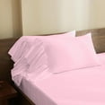 thumbnail image 4 of 4 Piece Corner Ruffle Sheet Set, 6" Inch Corner Ruffle On Flat Sheet And Pillowcases, 12 Inch Deep Pocket, 100% Egyptian Cotton, 800 TC, Cal King Size, Solid Light Pink, 4 of 6