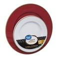 thumbnail image 1 of Set de platos Great Value Platos lavable y reutilizable navidad rojo 12 pzas, 1 of 4