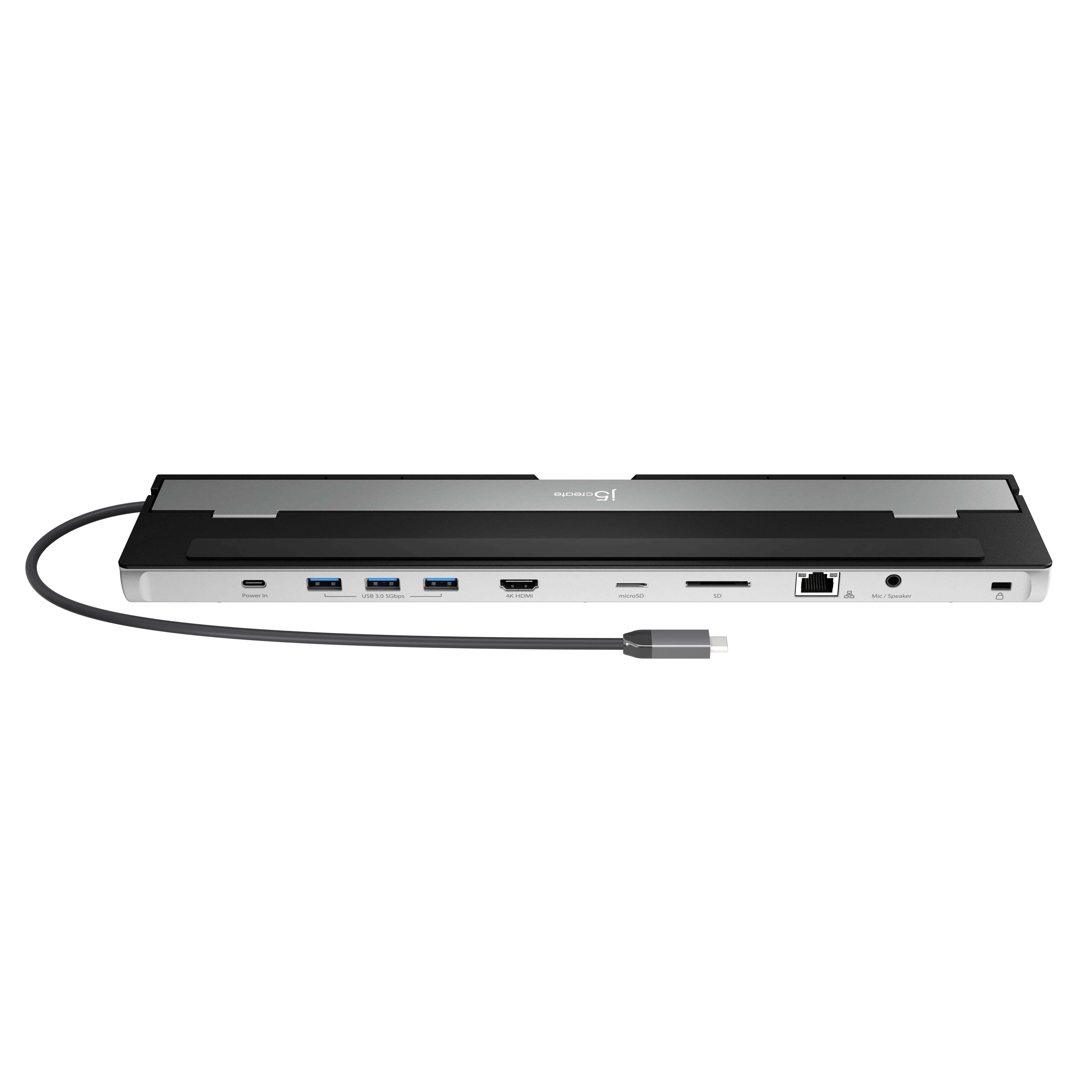 Best Buy: j5create USB-C 4K HDMI Docking Station with Power Delivery Grey/  Black JCD533