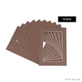thumbnail image 2 of Pack Of Ten 16X20 Mats Bevel Cut For 12X16 Photos - Acid Free Chocolate Brown Precut Matboards For Pictures, Photos, Framing - 4-Ply Thickness, 2 of 2