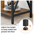 thumbnail image 6 of Alden Design 6 Tier Industrial Baker’s Rack with Adjustable Feet, Rustic Brown, 6 of 9