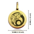 thumbnail image 2 of Stainless Steel Capricorn Zodiac (Sea Goat) Round Medallion Pendant Necklace, 2 of 3