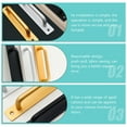 thumbnail image 2 of Shisuyan Embedded Door Handle Aluminum Alloy Golden Push-pull for Homeowners 1Pack, 2 of 8
