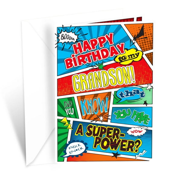 Prime Greetings Grandson Birthday Card