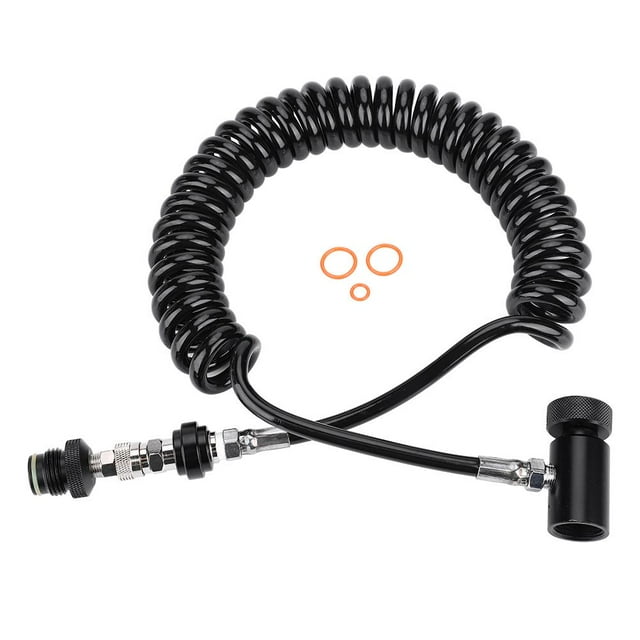 Yosoo Remote Hose, Paintball Marker Remote Coil Cylinder Connection Valve Hose Corrugated Hose