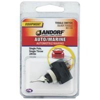 Jandorf 61109 20 Amps Single Pole Toggle Automotive/Marine Switch Black/Silver