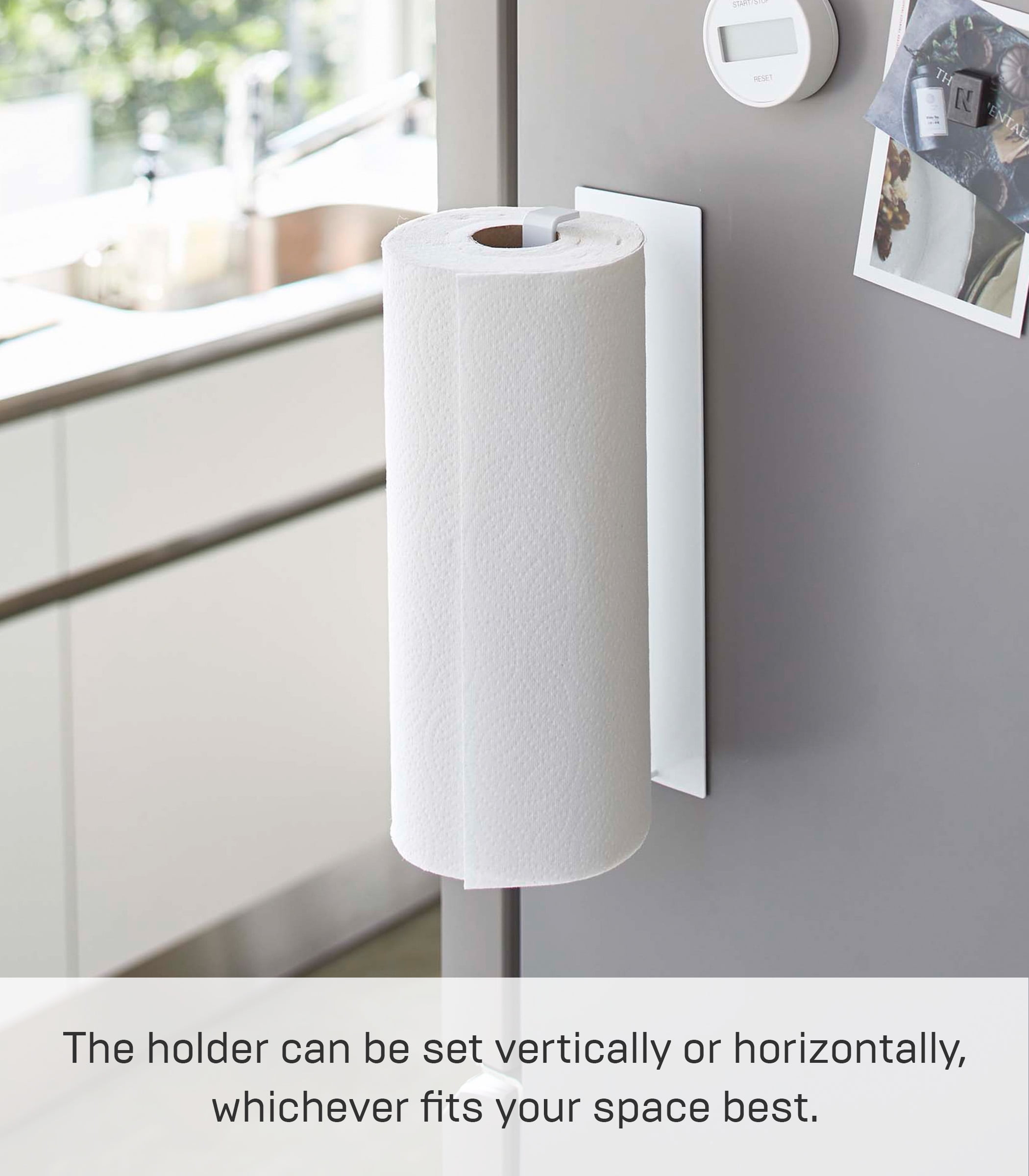 Yamazaki Home Magnetic Paper Towel Holder Steel Holds 2.2 lbs White in Serbia at RSD 4798 Rating 5
