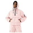 thumbnail image 2 of GEWSEY Women's Rain Jacket 1/4 Packable Lightweight Windbreaker Water-Resistant Pullover Jackets with Hood Hiking Travel (Light Pink, XL), 2 of 9