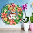 thumbnail image 4 of DIY  Painting Garland Craft Snowman Rhinestone Hanging Wreath Set (YH37), 4 of 10