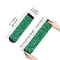 thumbnail image 4 of Rocae Green Glitter for Premium Adult Socks,Comfortable, Breathable, and Durable Socks, Perfect for Everyday Wear, 4 of 7