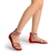 thumbnail image 5 of Sandalias Gladiadoras Planas con Pedrería para Mujer DREAM PAIRS Rojo Talle 8, 5 of 8