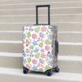 thumbnail image 5 of JUNZAN Pastel Christmas Cookies Print Washable Luggage Cover - Fashion Suitcase Protector Fits 18-32 Inch Luggage (without luggage), 5 of 5
