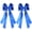 Royal Blue, variant on 2 count Blue Hair Bow Clips Long Tail Silky Satin Ribbon, 5'' Large Non-Slip Hair Accessories for Women Girls Teens Daily Wear Ponytail Braids