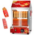 thumbnail image 1 of Vaporizador para salchichas WantJoin, 2 niveles, eléctrico, 27 L, 24,52 cuartos de galón, con calentador de bollos, 1 of 7