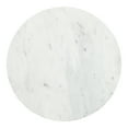 thumbnail image 5 of Kate and Laurel Tira Round Side Table, 14 x 14 x 24, White and Gray, Decorative Pedestal Style End Table for Use as a Bedroom Nightstand or Living Room Accent, 5 of 7