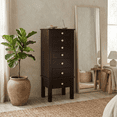 thumbnail image 2 of Hives & Honey - Crystal Standing Women's Wood Jewelry Armoire - Espresso, 2 of 8