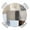 Khaki Gray Blue Light Brown, variant on Modern Brown Beige Round Tablecloth for 36-44 Inch Tables, Fitted Table Cover with Elastic Edge, Grey White Color Blocks Waterproof Outdoor Table Cloth Protector for Patio Garden Dinner Picnic