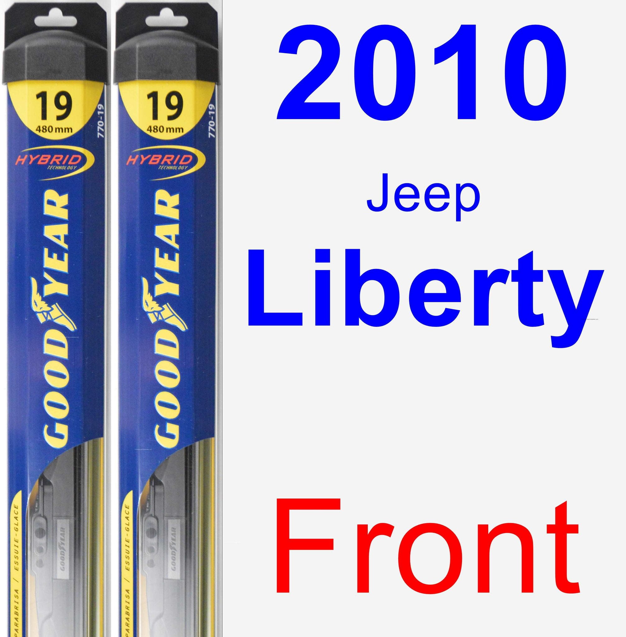 2010 Jeep Liberty Wiper Blade Set/Kit (Front) (2 Blades) Hybrid