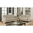 thumbnail image 3 of Furniture of America Derra Contemporary Fabric Upholstered Sofa in Beige, 3 of 4