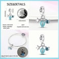 thumbnail image 4 of Charms 100 % Real 925 Plata Esterlina Océano Serie Sirenas Concha Encantos Abalorios Ajuste Original Pandora Pulsera Para Las Mujeres Cumpleaños Moda Joyería Regalo, 4 of 4
