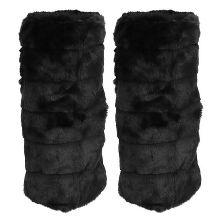 

1 Pair Women s Faux Fur Leg Warmer Boot Cuffs Furry Leg Warmers Boot Covers